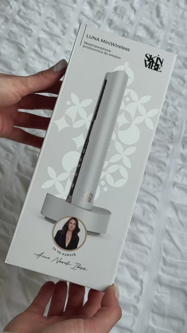 Biała prostownica skinvibe luna miniwireless od anny nowak ibisz
